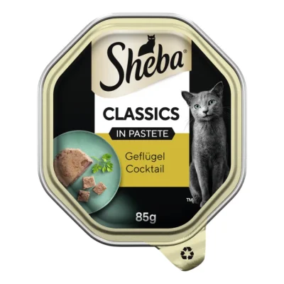 Sheba Classics en pâté 22x85g Cocktail de volaille 22x85 g