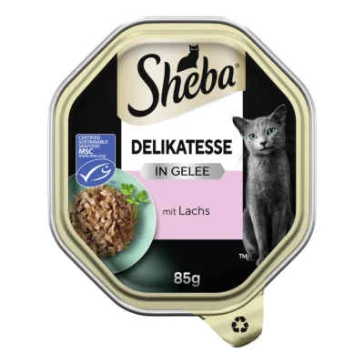 Sheba Délicatesse en gelée 22 x 85 g Saumon 22x85 g