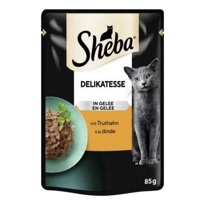 Sheba Délicatesse en gelée 28 x 85 g Dinde