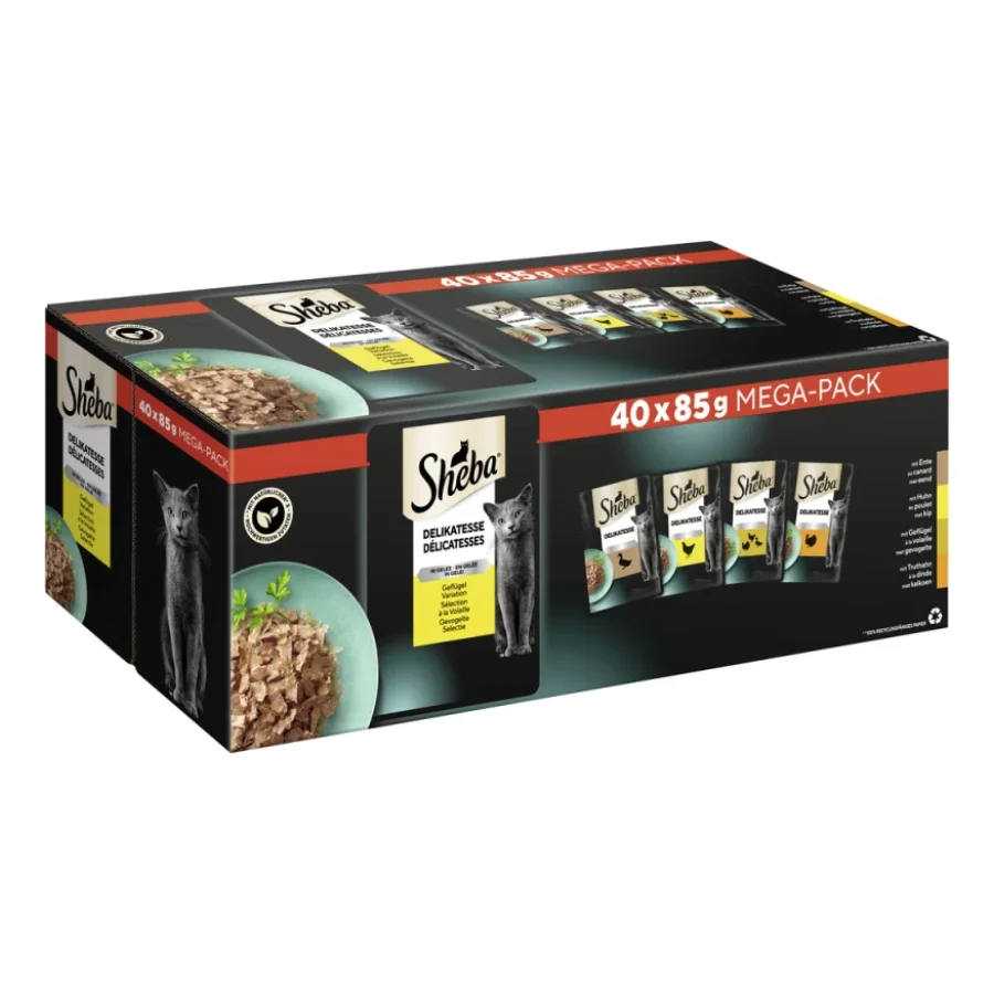 Sheba Délicatesse en gelée 40 x 85 g