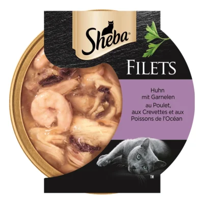 Sheba Filets Poulet et crevettes 16x60 g