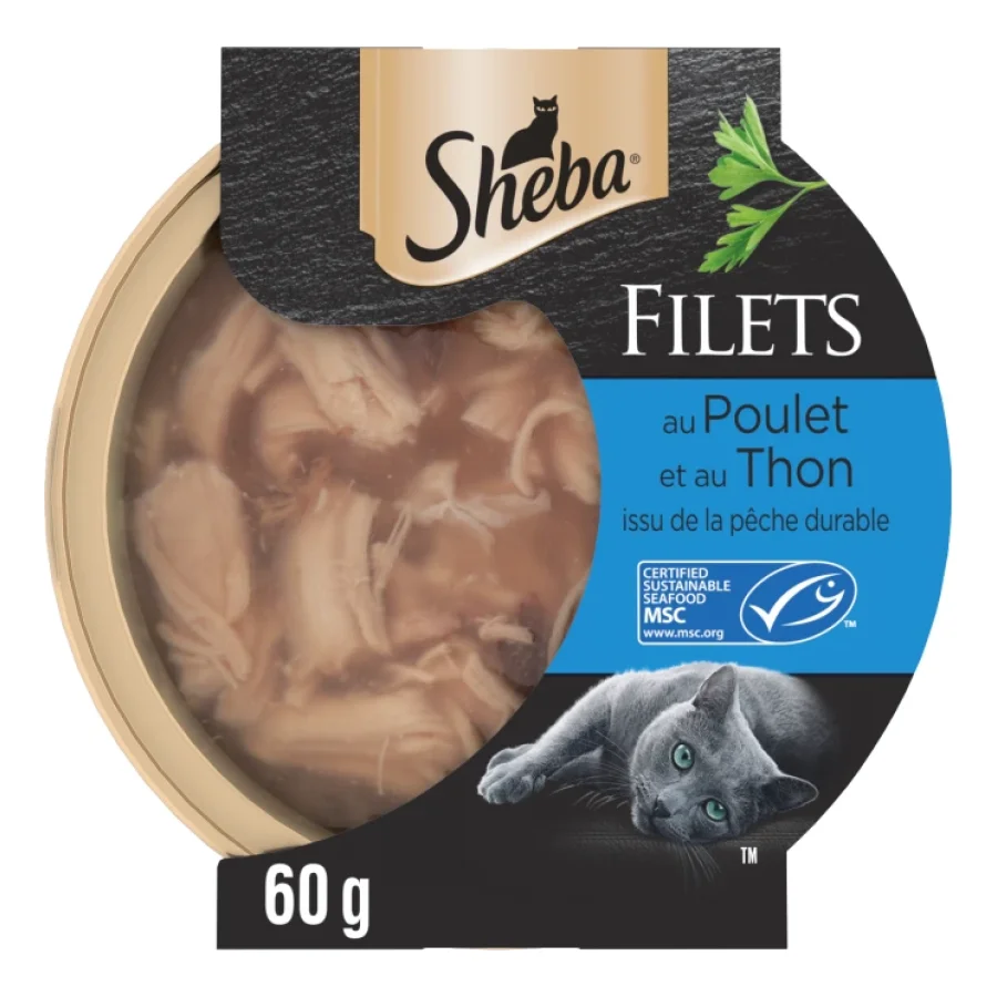 Sheba Filets Poulet, Thon 32x60g