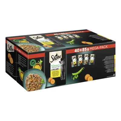 Sheba Mega-Pack Nature’s Collection en gelée Volaille Variation 40 x 85 g