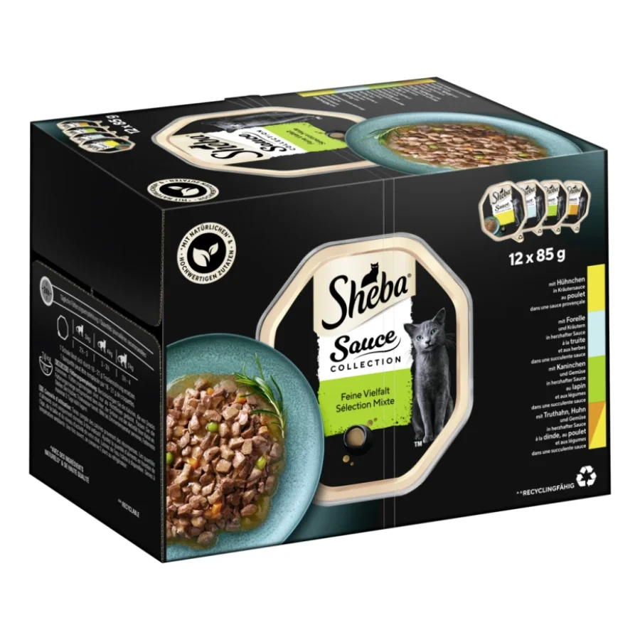 Sheba Multipack Sauce Collection Fine variété 12 x 85 g