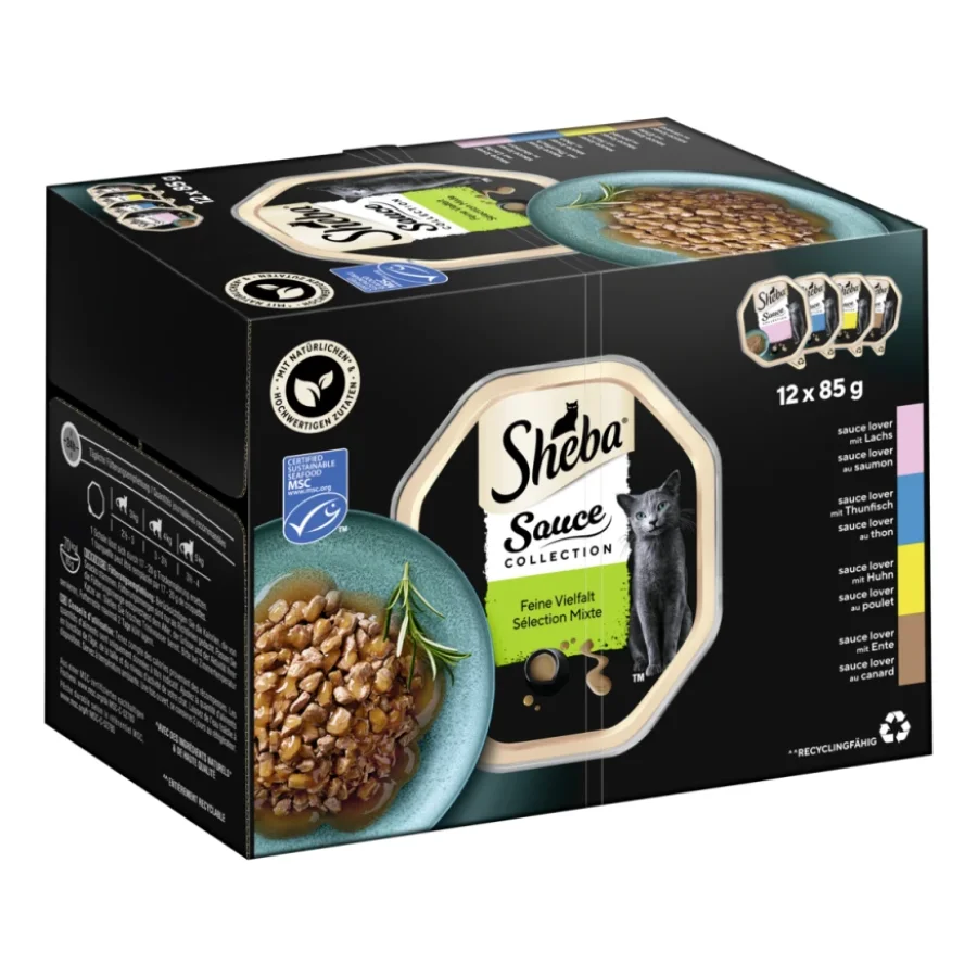 Sheba Multipack Sauce Collection Fine variété MSC 12 x 85 g