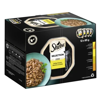 Sheba Multipack Selection en sauce Variation de volaille 12 x 85 g