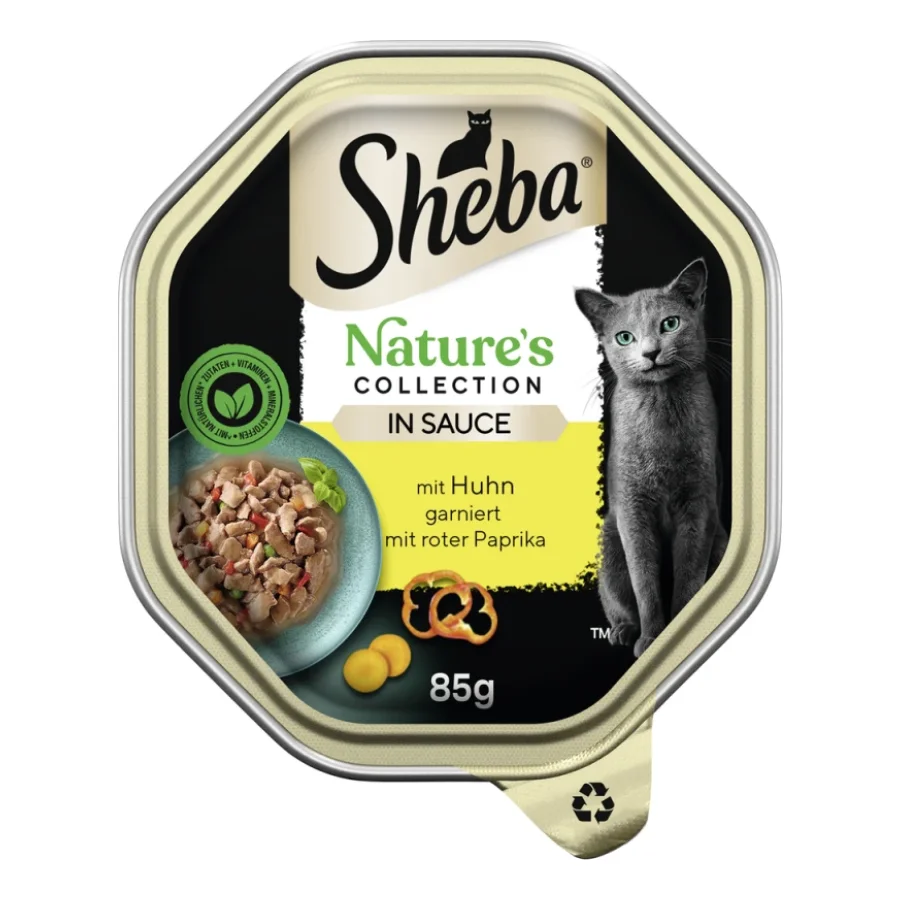 Sheba Nature ́s Collection 22 x 85 g en sauce Poulet au poivron
