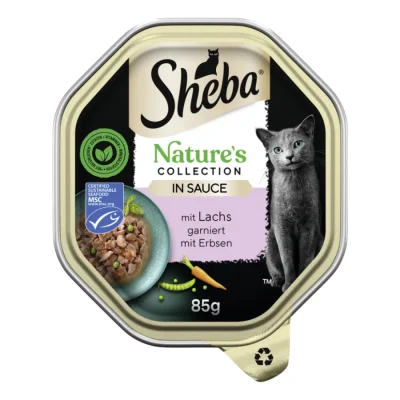 Sheba Nature ́s Collection 22 x 85 g en sauce Saumon aux petits pois