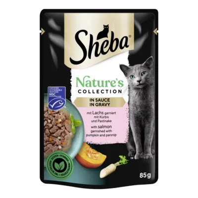 Sheba Nature’s Collection en sauce au saumon MSC 28 x 85 g