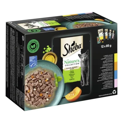 Sheba Nature’s Collection en sauce fine variété 12 x 85 g Feine Vielfalt (MSC)