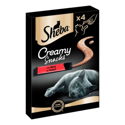 Sheba Sachets Creamy Snacks Bœuf 44x12 g