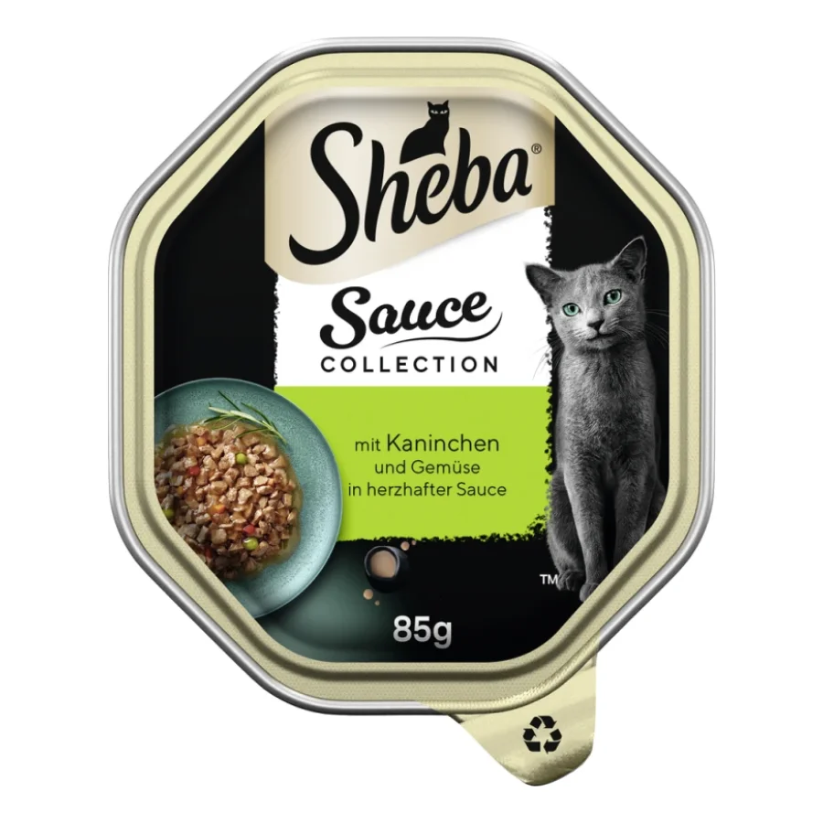 Sheba Sauce Collection 22 x 85 g Au lapin et aux légumes, En sauce