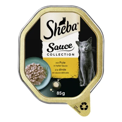 Sheba Sauce Collection 22 x 85 g Dinde, en sauce claire