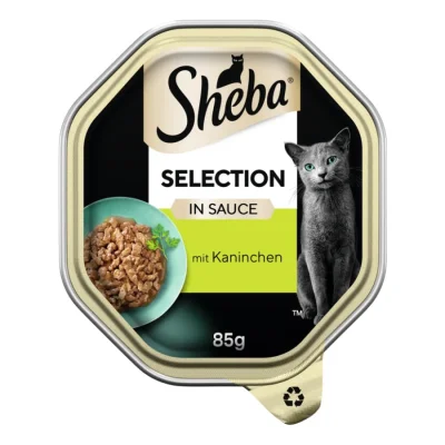 Sheba Selection en sauce 22 x 85 g avec morceaux de lapin 22x85 g