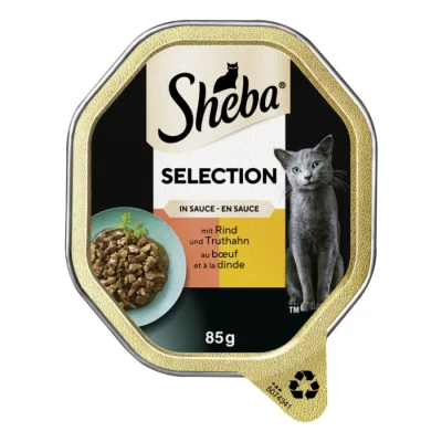 Sheba Selection en sauce 22 x 85 g Bœuf & dinde 22x85 g