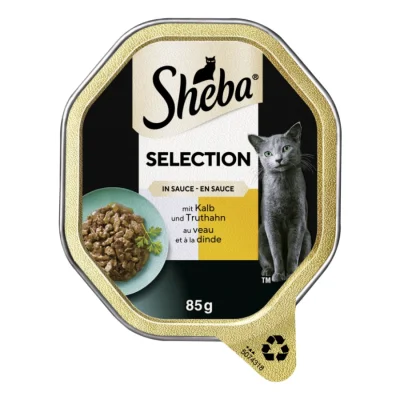 Sheba Selection en sauce 22 x 85 g Veau & dinde 22x85 g