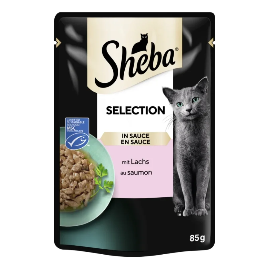 Sheba Selection en sauce 28 x 85 g Saumon