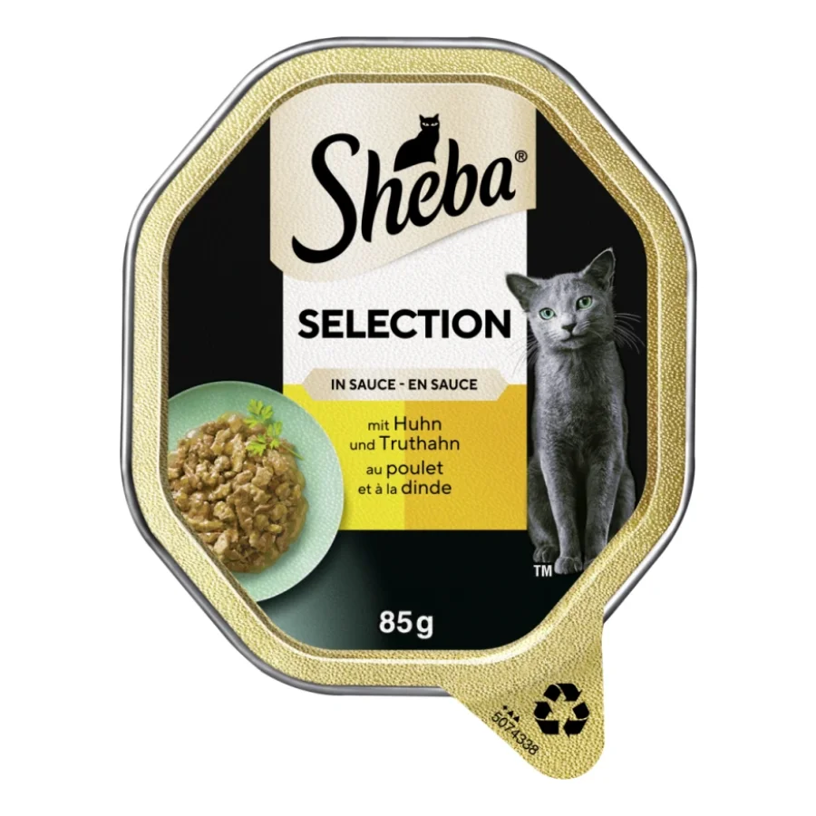 Sheba Selection en sauce au poulet et à la dinde 22 x 85 g
