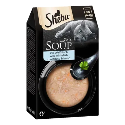 Sheba Soup 40 x 40 g Poisson blanc