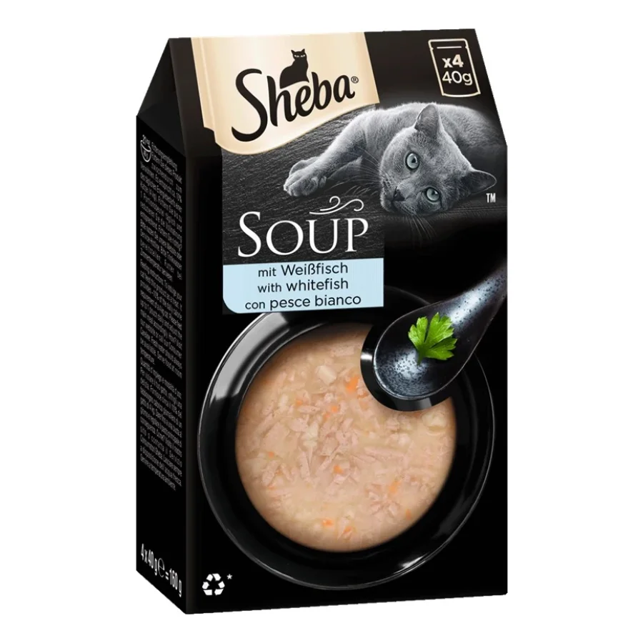Sheba Soup 40 x 40 g Poisson blanc
