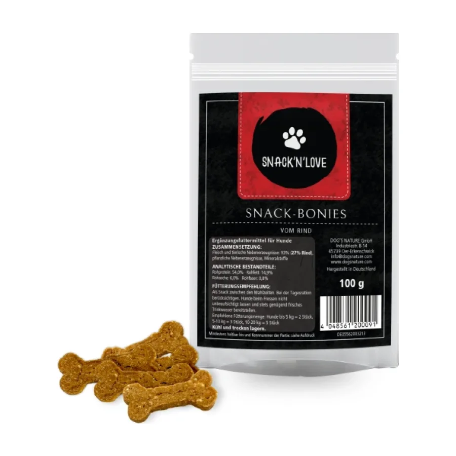 SNACK'N'LOVE Bonies de bœuf 11 x 100 g