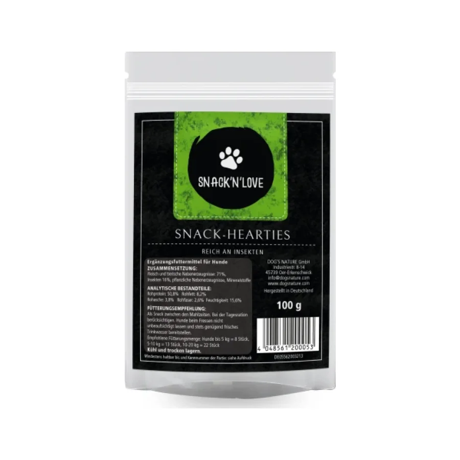 SNACK'N'LOVE Hearties 12 x 100 g Insectes