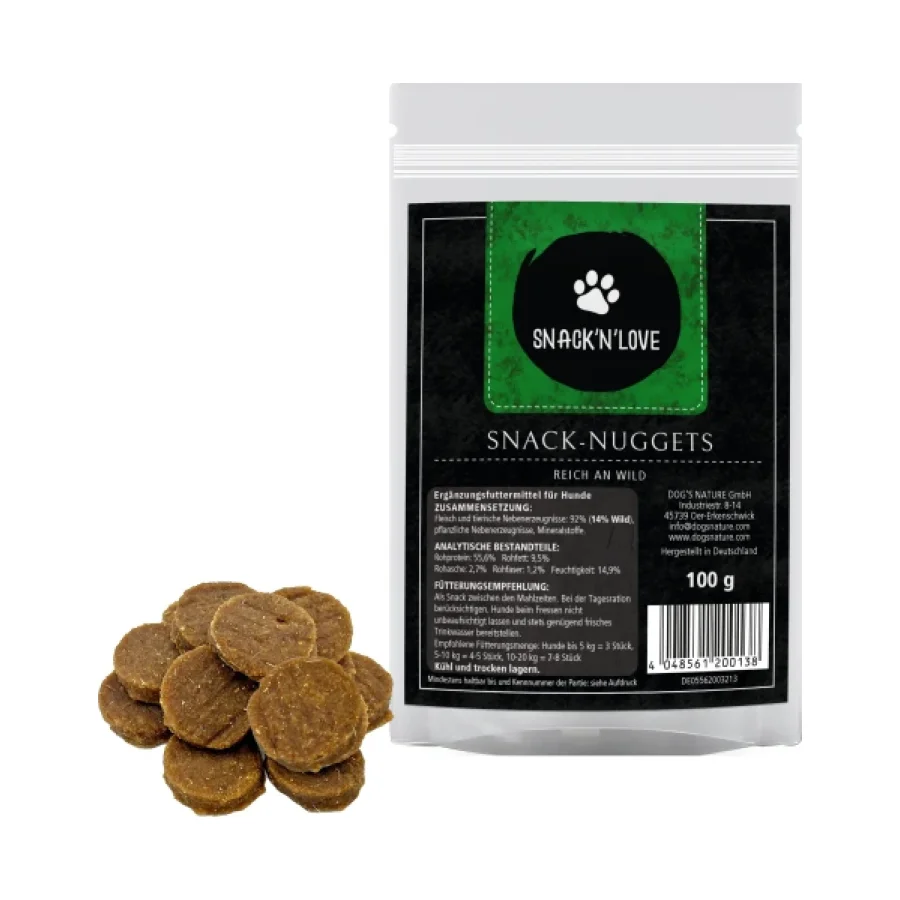 SNACK'N'LOVE Nuggets 11 x 100 g Gibier