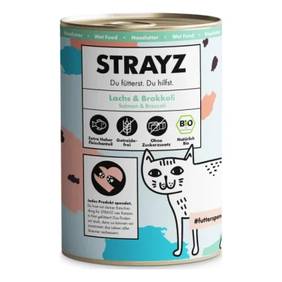 STRAYZ BIO 6x400 g Saumon et brocoli