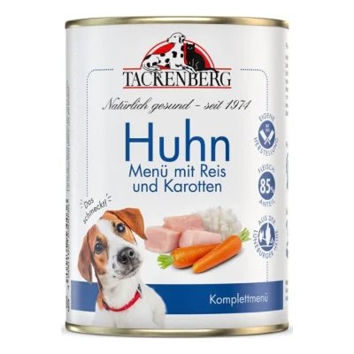 Tackenberg nourriture humide pour chien, adulte. Hühnchen mit Langkornreis 6x400 g