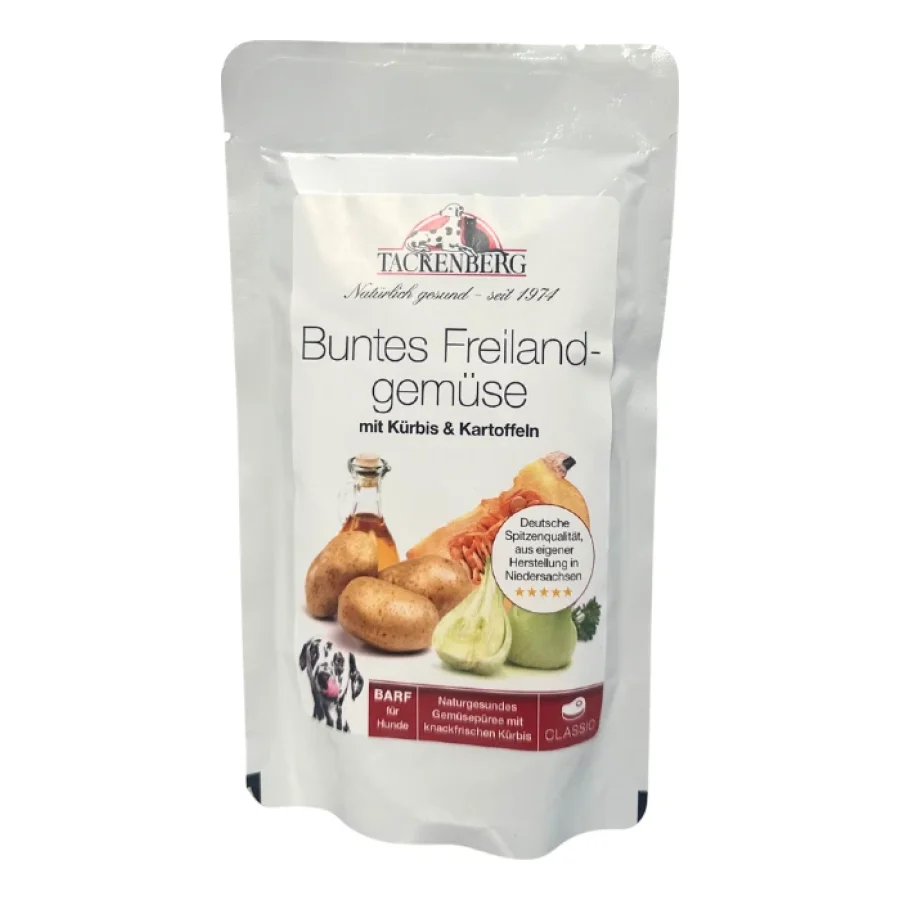 Tackenberg nourriture humide pour chien, Buntes Freilandgemüse 7x125 g