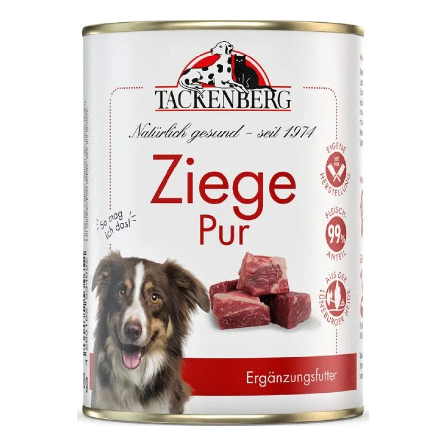 Tackenberg nourriture humide pour chien, Pur, Chèvre Pur 6x400 g