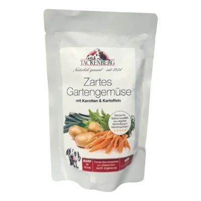 Tackenberg nourriture humide pour chien, Zartes Gartengemüse 7x125 g
