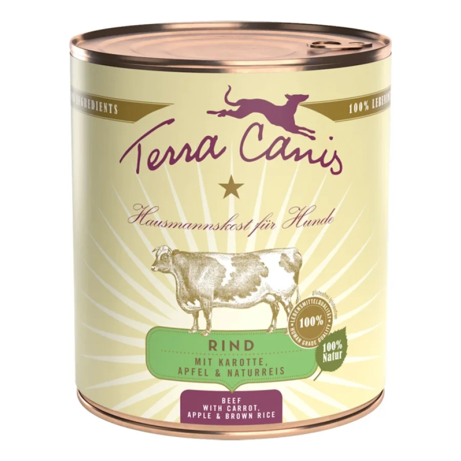 Terra Canis Classic Adult 6 x 800 g Bœuf aux carottes, pomme et riz naturel