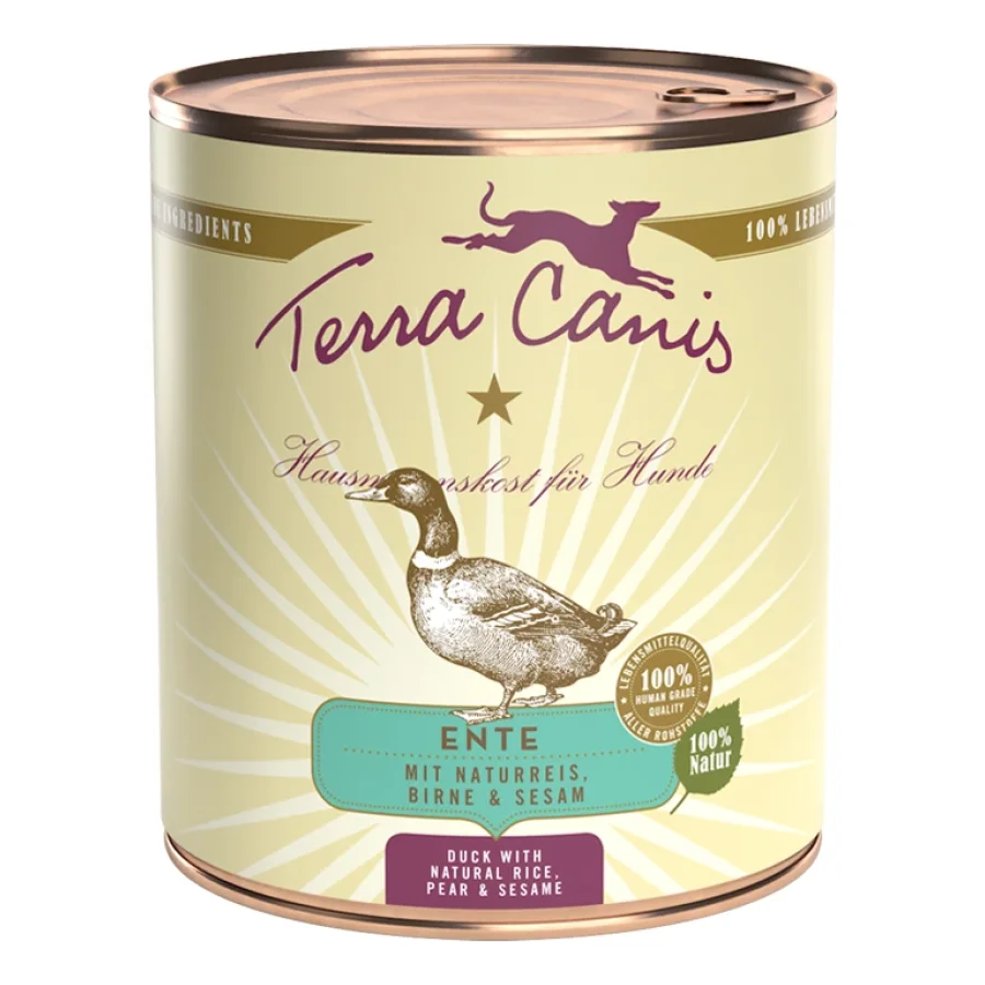 Terra Canis Classic Adult 6 x 800 g Canard au riz complet, poire & sésame