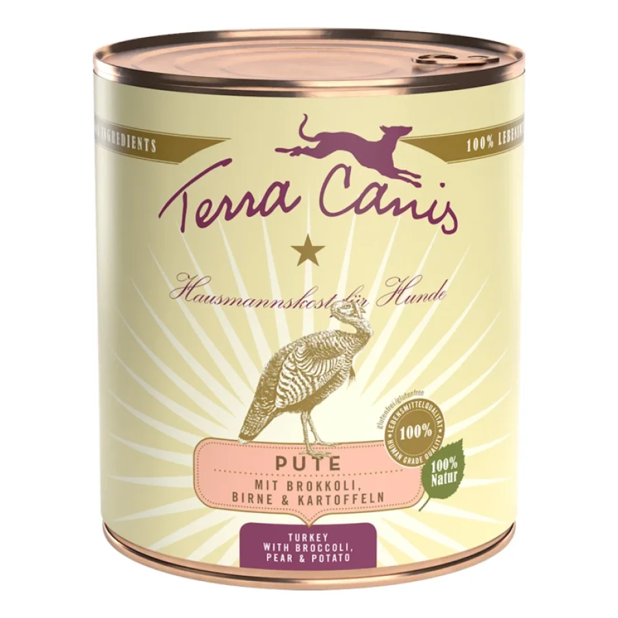 Terra Canis Classic Adult 6 x 800 g Dinde avec brocoli, poire et pommes de terre
