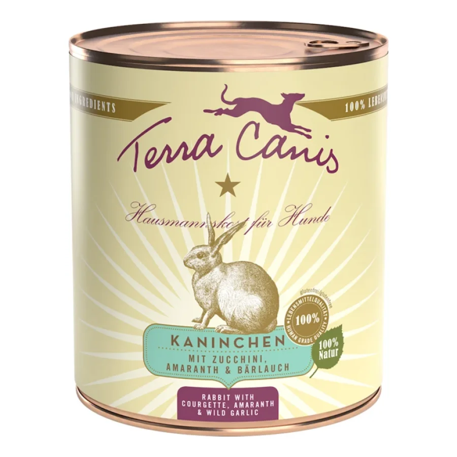 Terra Canis Classic Adult 6 x 800 g Lapin à la courgette, amaranthe et ail des ours