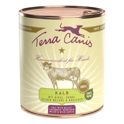 Terra Canis Classic Adult 6 x 800 g Veau au millet, concombre, melon jaune et ail des ours