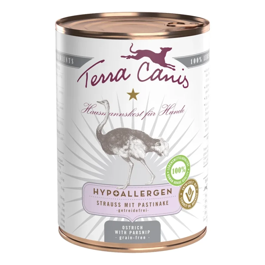 Terra Canis Hypoallergen Adult 6x400g Autruche au panais 6x400 g