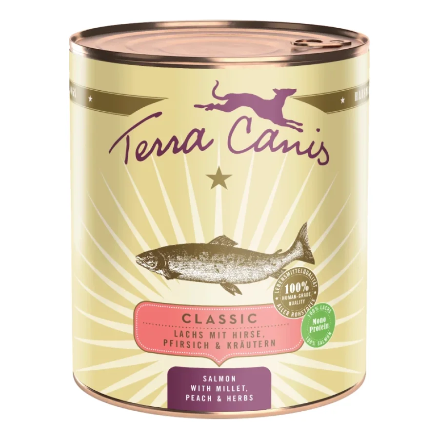 Terra Canis Nourriture humide pour chien Classic adulte Saumon 6x800 g