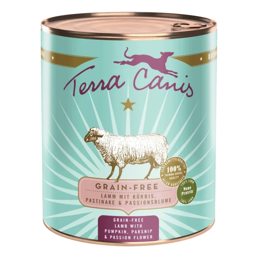 Terra Canis Nourriture humide pour chien sans céréales adulte Agneau 6x800 g