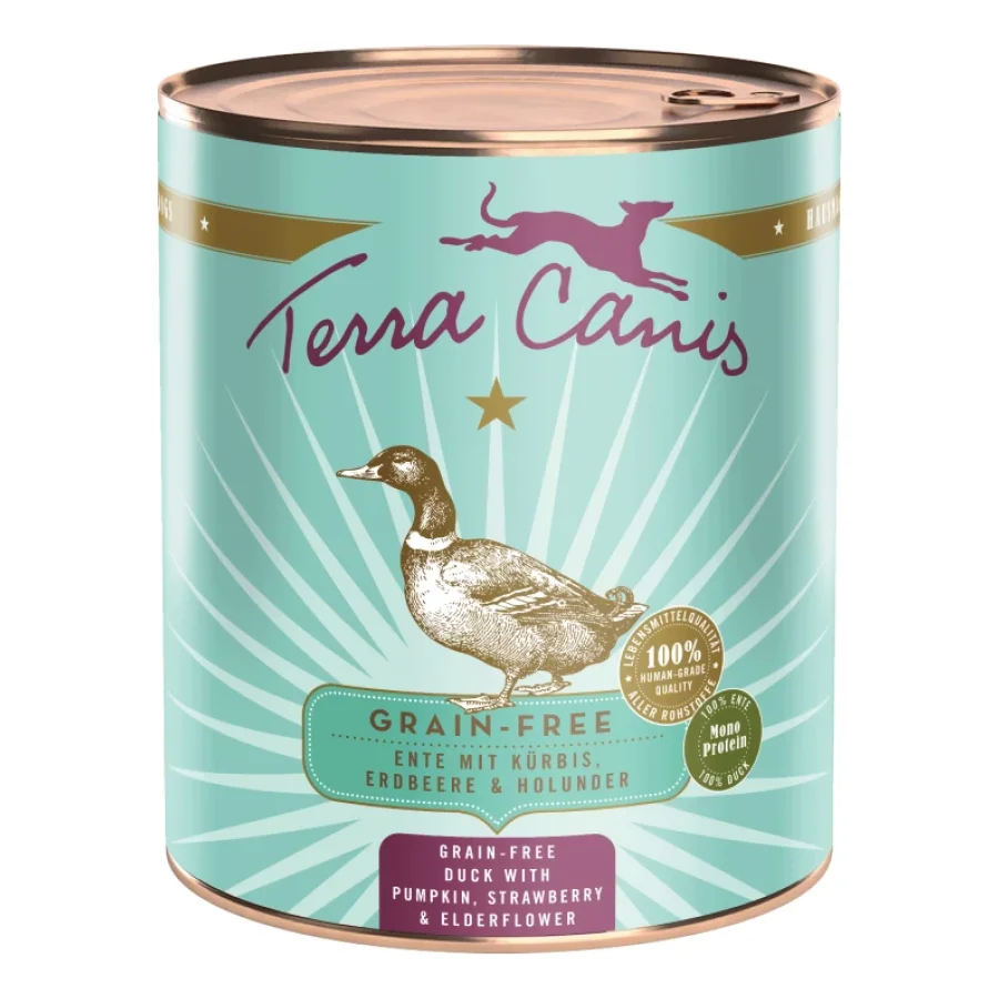 Terra Canis Nourriture humide pour chien sans céréales adulte Canard 6x800 g