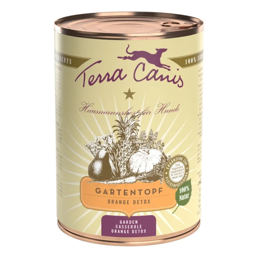 Terra Canis Pot de jardin 6 x 400 g Orange Detox 6x400 g