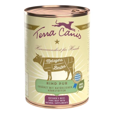 Terra Canis Viande PURE 6 x 400 g Pur bœuf 6x400 g