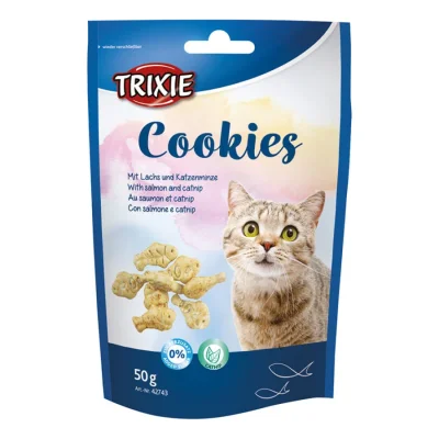 Trixie Cookies avec saumon et catnip 6x50g