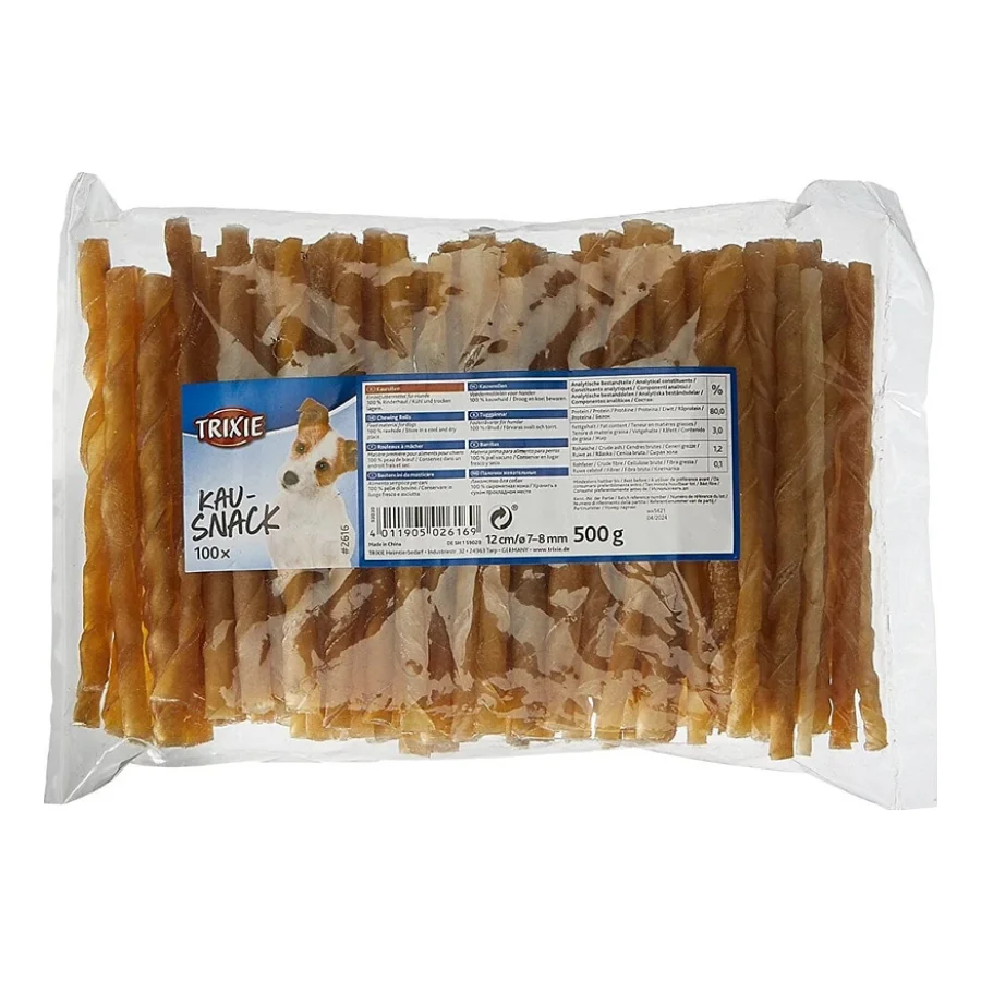 Trixie Sticks à mâcher torsadés, 12 cm 100 pièces L