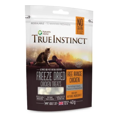 True Instinct Freeze Dried Treat 2 x 40 g Poulet fermier