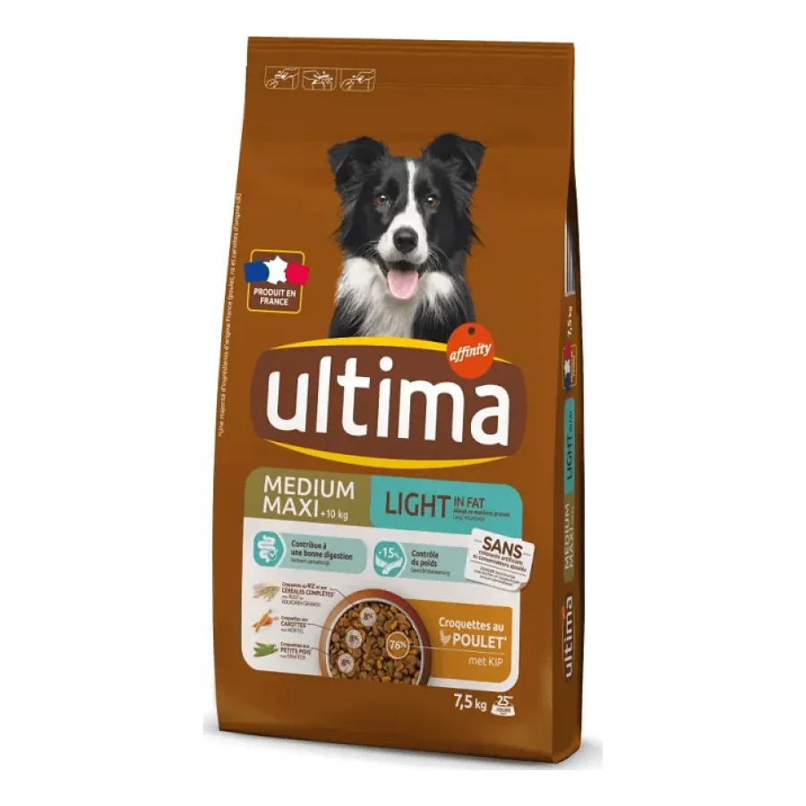 Ultima Medium-Maxi Light in Fat avec du Poulet 7,5 kg