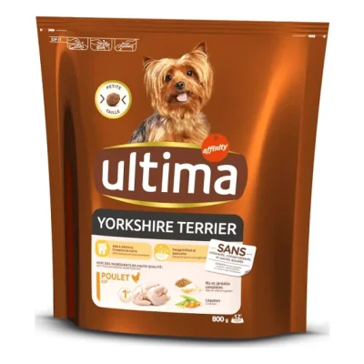 Ultima Petit Yorkshire Terrier avec du Poulet 800 g
