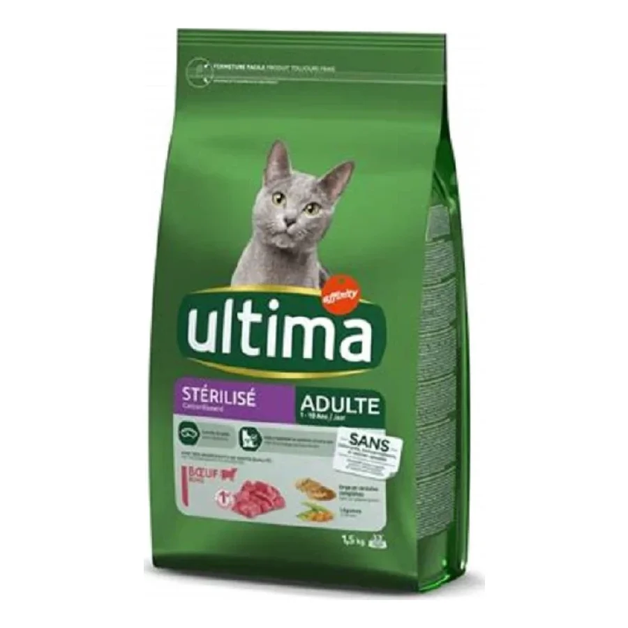 Ultima Stérilisé Adulte avec du Bœuf 1,5 kg