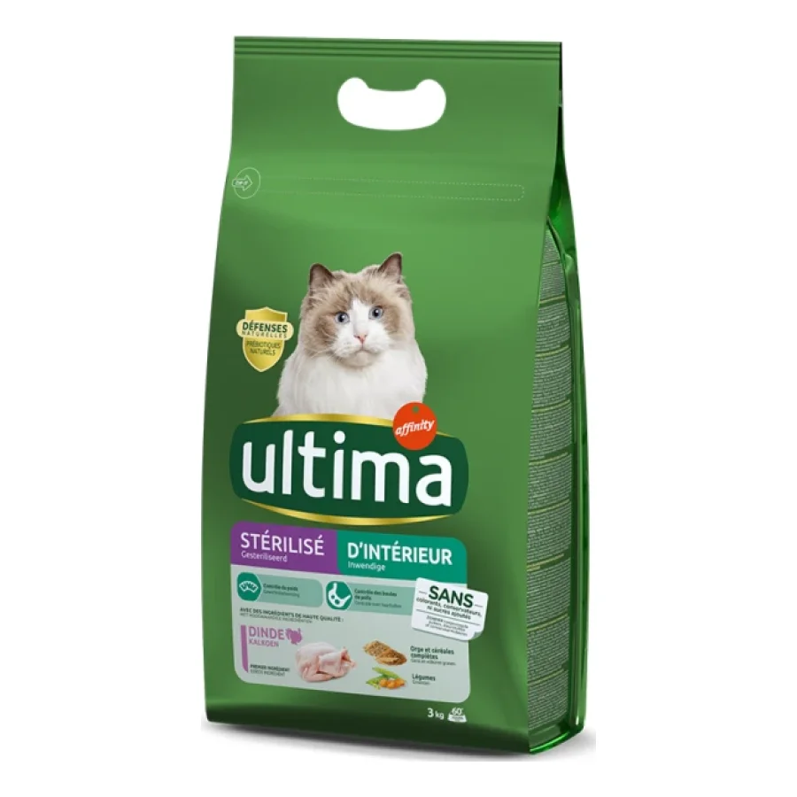 Ultima Stérilisé D’Intérieur avec de la Dinde 3 kg